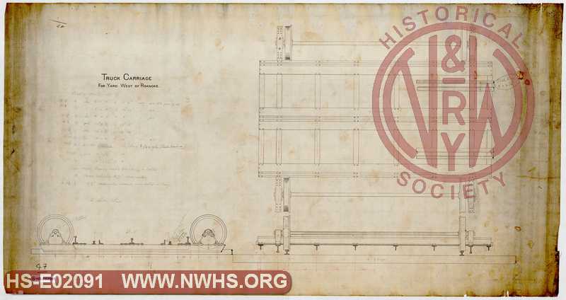 Truck Carriage for Yard West of Roanoke