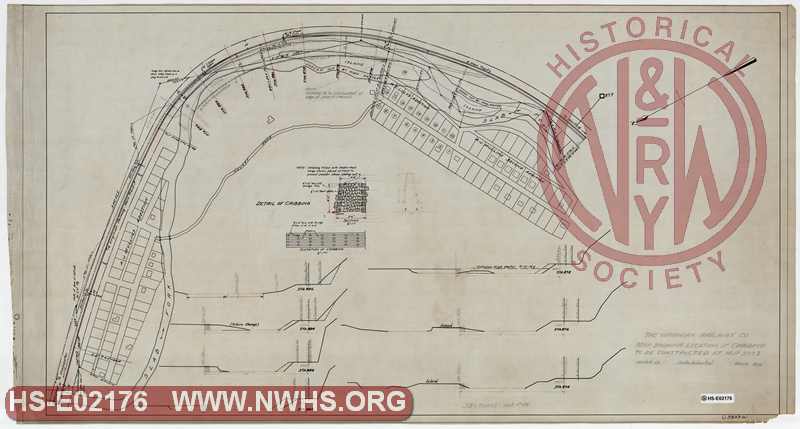 VGN, Map showing location of Cribbing to be constructed at MP 377.3