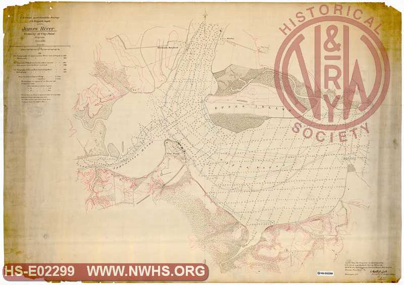 US Coast Guard and Geological Survey, James River, Vicinity of City Point, VA