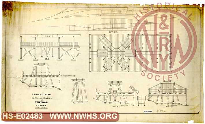 General Plan, Coaling Station at Central, N&W RR