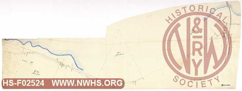 Untitled, Washington Branch early survey,  Line P1, "Washington and Alexandria Ry"