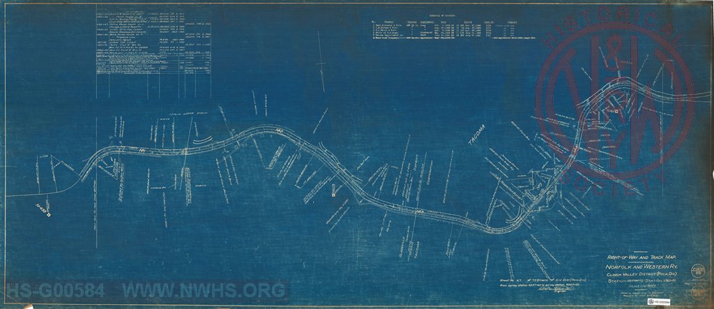 Right-of-Way and Track-Map, Norfolk and Western Ry., Clinch Valley District (Poca Div.) Station 4857+60 to Station 4963+20