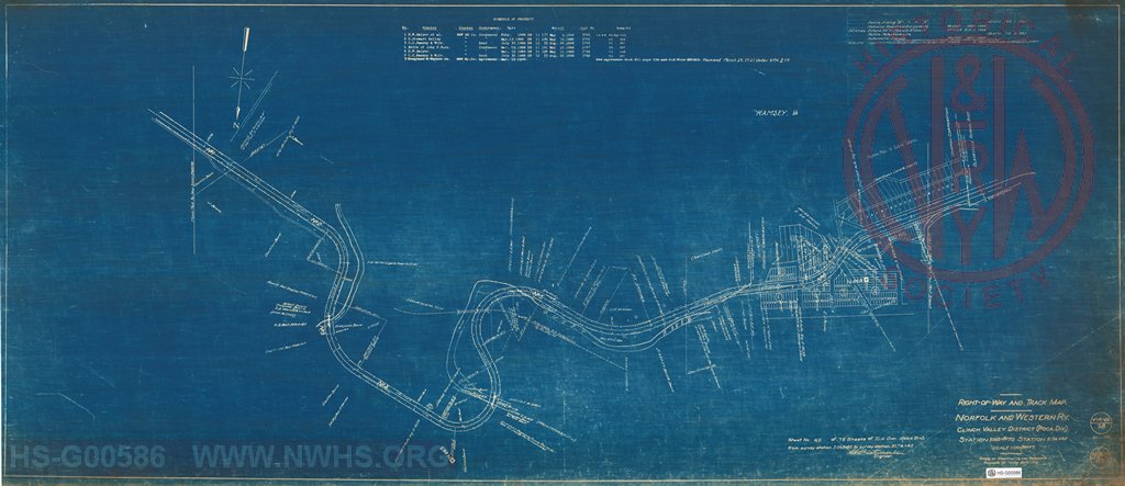 Right-of-Way and Track-Map, Norfolk and Western Ry., Clinch Valley District (Poca Div.) Station 5068+80 to Station 5174+40