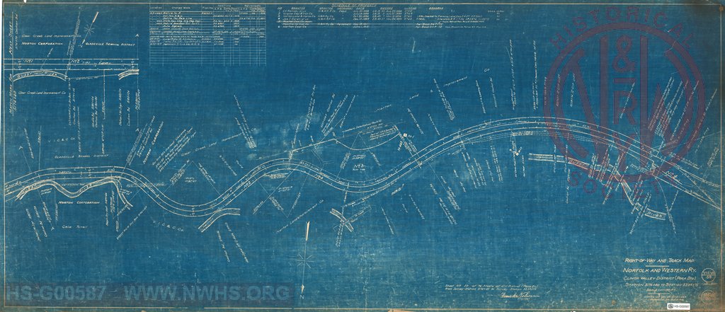 Right-of-Way and Track-Map, Norfolk and Western Ry., Clinch Valley District (Poca Div.) Station 5174+40 to Station 5239+75