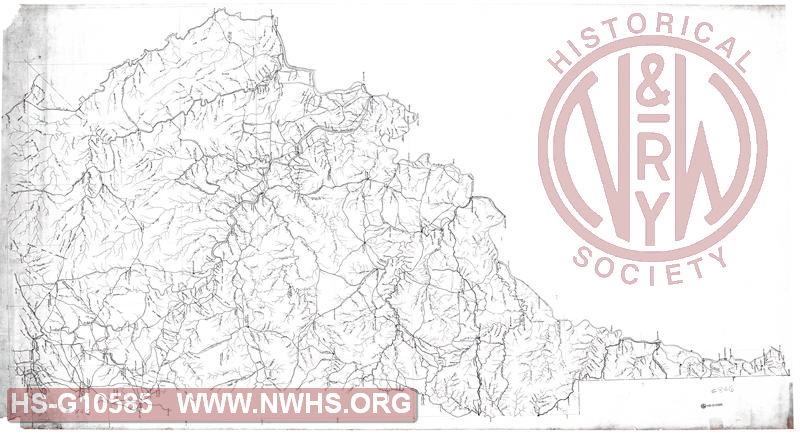 W Va & Ohio surveys - 4 miles = 1 inch