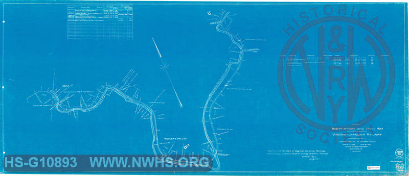 Right-of-Way and Track Map, Virginia Carolina Railway, Sheet 12, MP 22 to MP 24