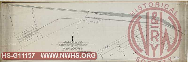 Norfolk Terminal Co., Suggestion for transfer slips & warehouse piers and approaches, Lambert's Point Va.