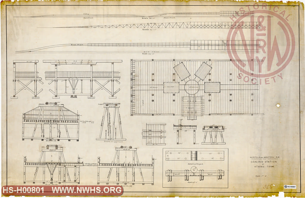 N&W RR, Coaling Station at Atkins Tank