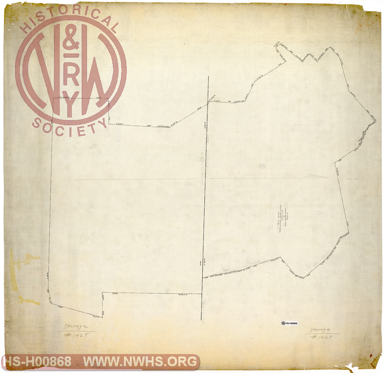 Untitled, undated Map of Lands of the Virginia Company in Carroll County Virginia adjacent to the North Carolina State Line