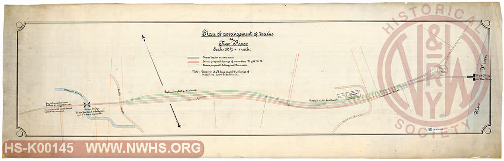 Plan of Arrangement of Tracks at New River