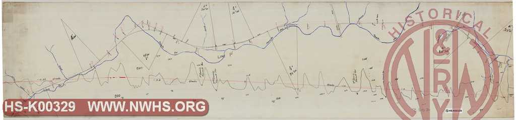 Untitled, Washington Branch early survey, Plimmitts Run, Line P1