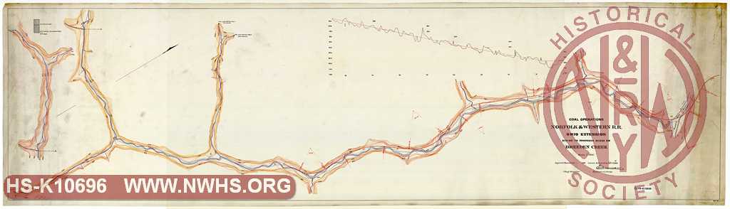 N&W RR Ohio Extension, Siding to Proposed Mines on Breeden Creek