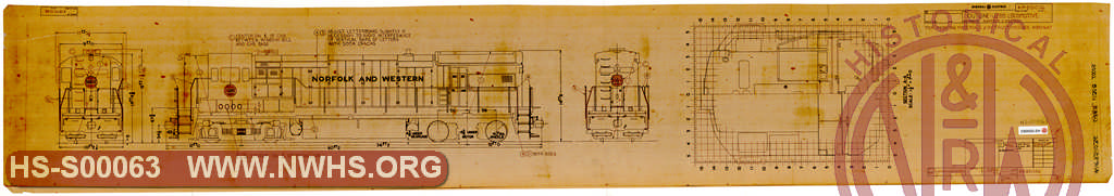 Outline - U28B Locomotive (for N&W U30B Locomotives)