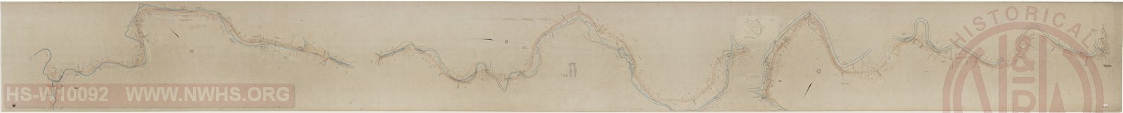 Right of Way and Track Map, Bluestone Branch, Montcalm to Giatto