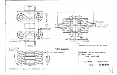 Spring for 50 Ton Truck, Class T64 (Coil-Elliptic)