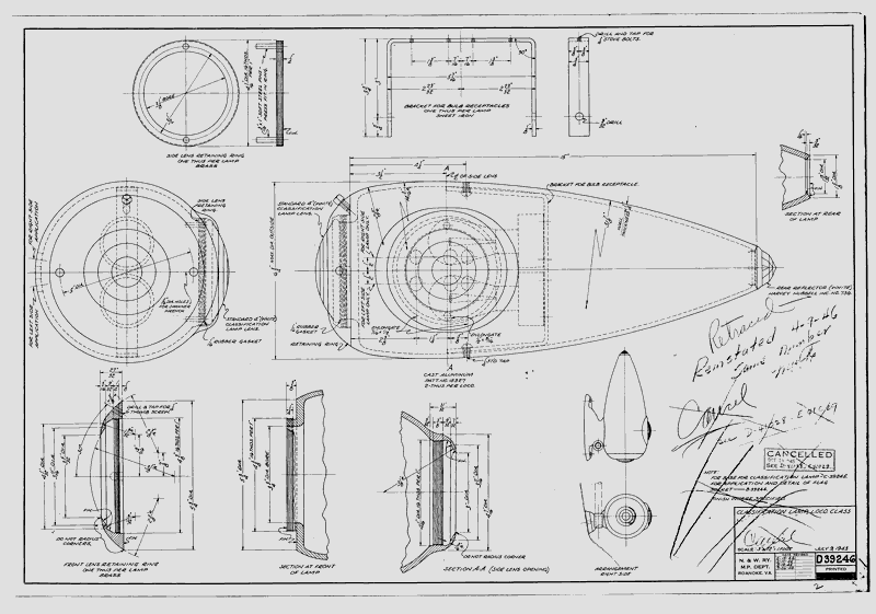 Classification Lamp, Loco. Class J.