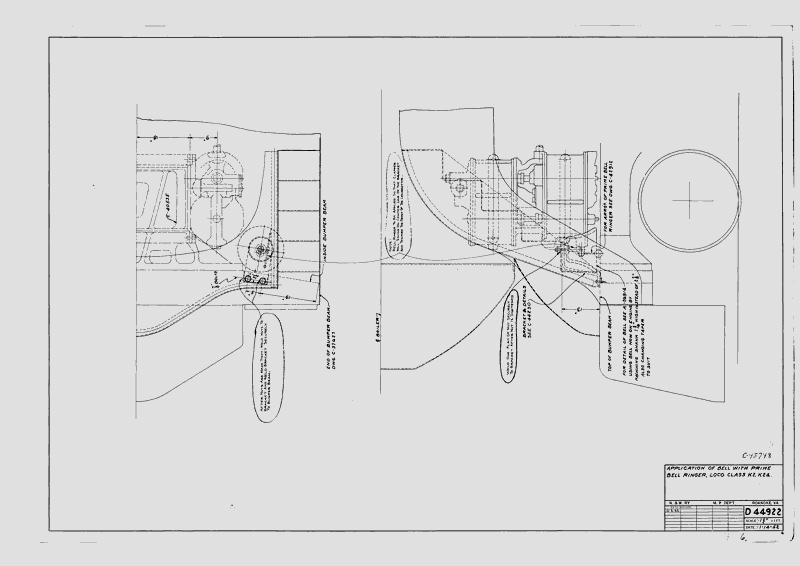 Application of Bell with Prime Bell Ringer, Loco. Class K2, K2a