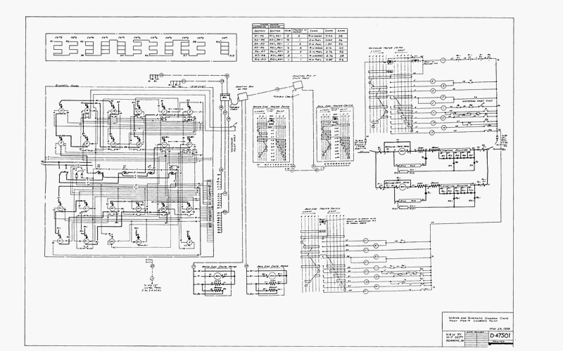 Wiring and Schematic Diagram Applies to Chute Hoist, Pier 4, Lamberts Point