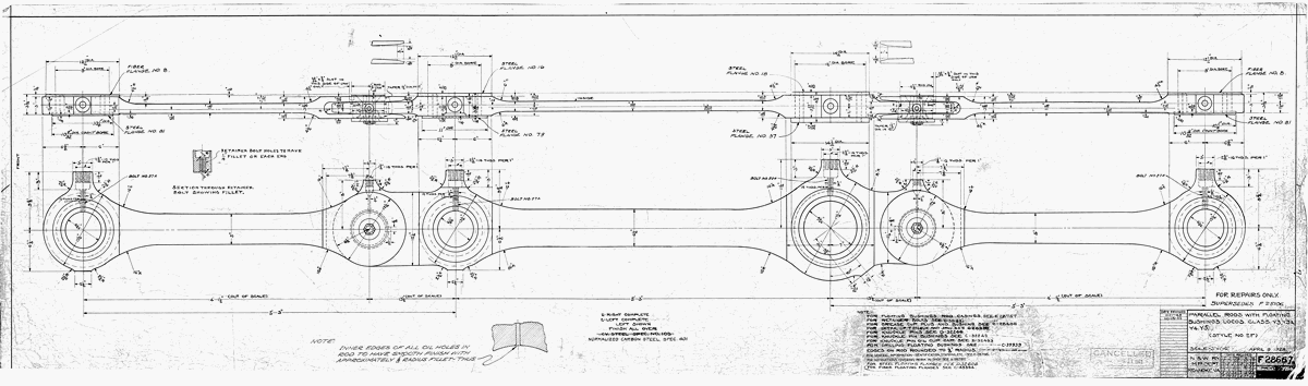 Parallel Rods with Floating Bushings, Locos Class Y3, Y3a, Y4, Y5 (Style No. 2F)