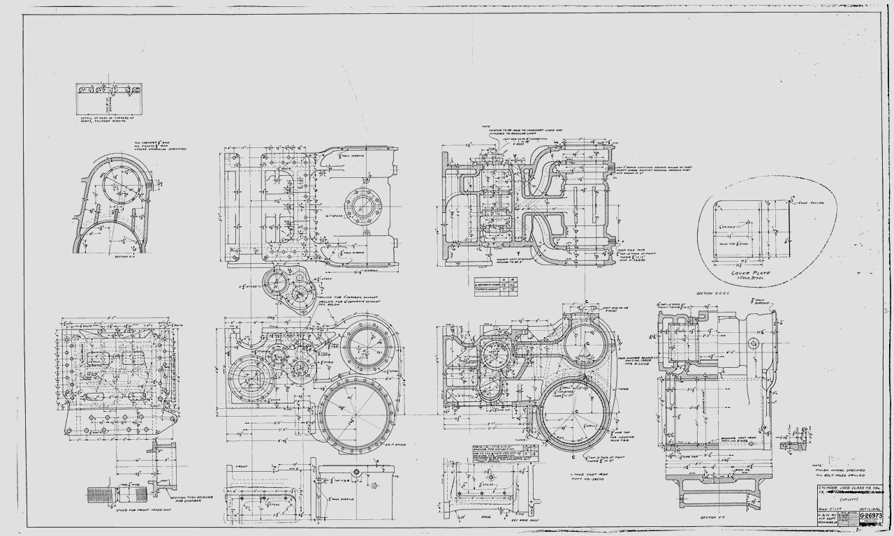 Cylinder H. P. Loco Class Y3, Y3a, Y4