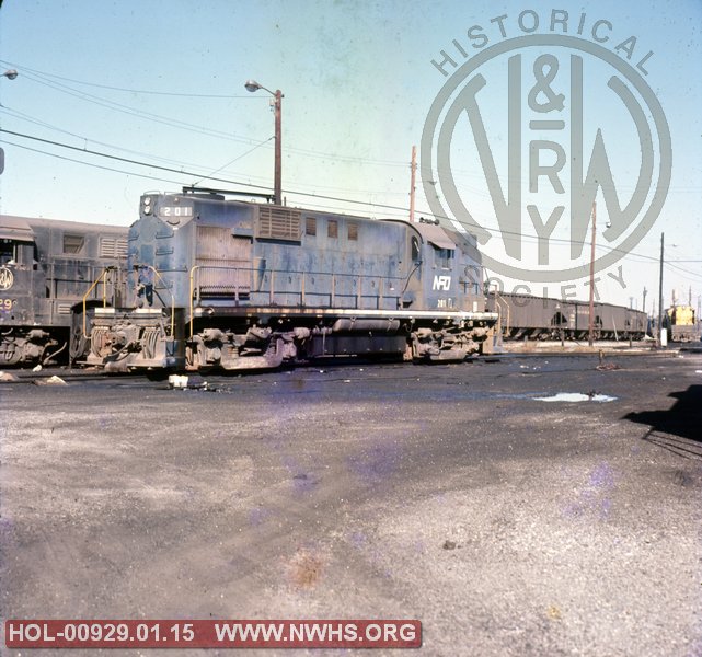 NF&D RS11 201 (ex NKP, was N&W 2558) at Lamberts Point, VA