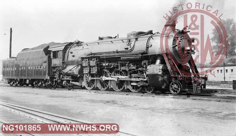 N&W K2a 128 at Roanoke Va