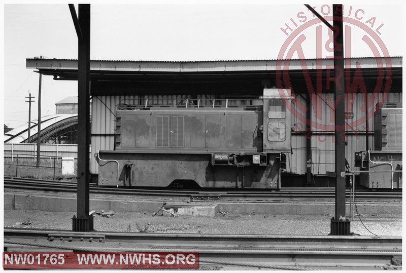 Coal Pier #6, Lamberts Point, Va, B&W, (Donkey Engine)