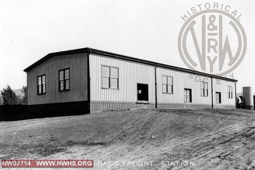 Basic, VA (Waynesboro) Freight Station, B&W - 1917
