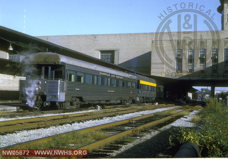N&W Business Car No. 400 The Exporter at Cincinnati, OH Oct. 1970