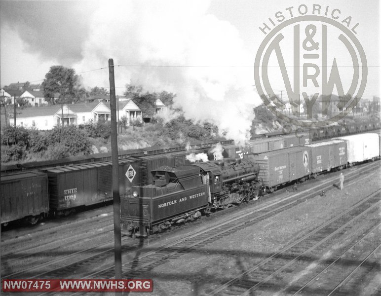 N&W Loco Class S1 284 Right Rear View at Roanoke,VA