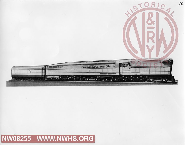 C&O Coal fired steam Turbo-Electric Locomotive M-1