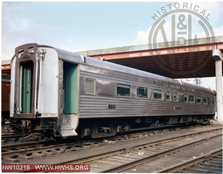 Southern 903 "Pulaski" passenger car, probably in Roanoke