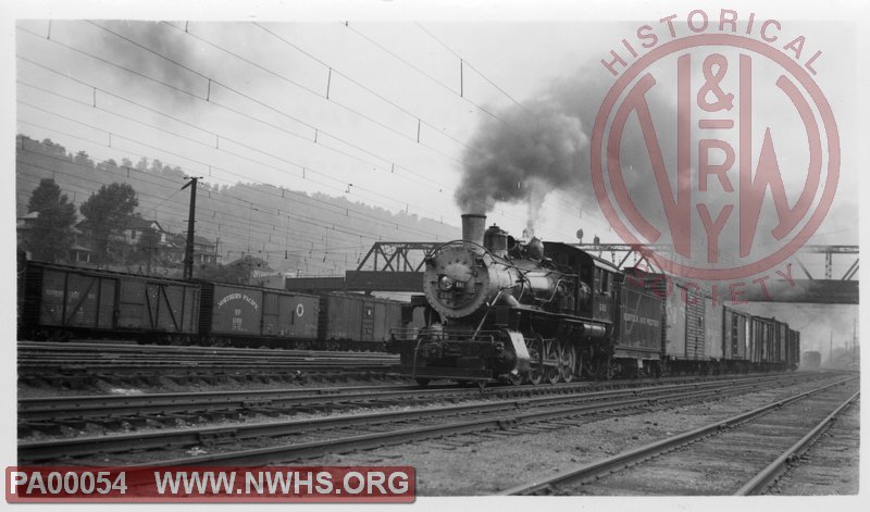 N&W W2 680 at Bluefield, WV on yard move