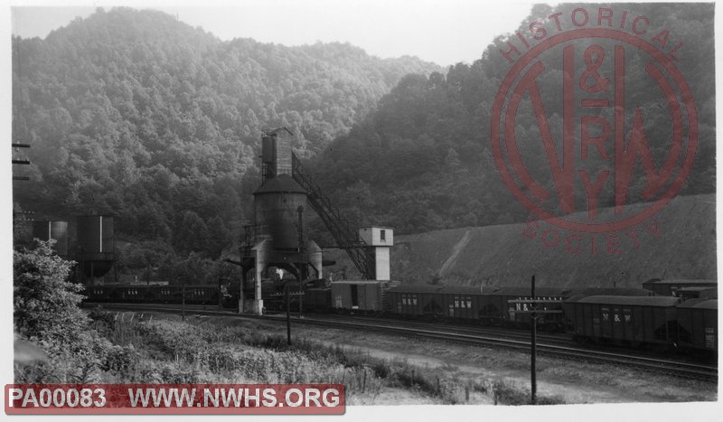 Double water tanks and coaling station at Farm, WV