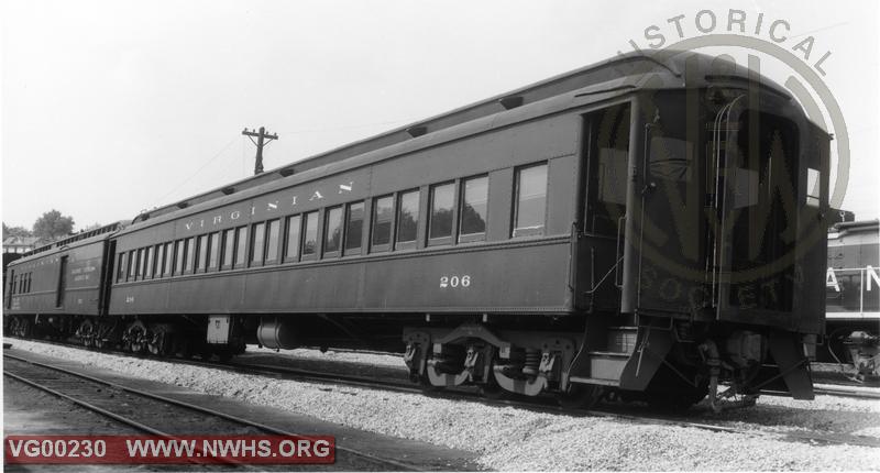 Coach #206, 3/4 View, B&W Location Unknown