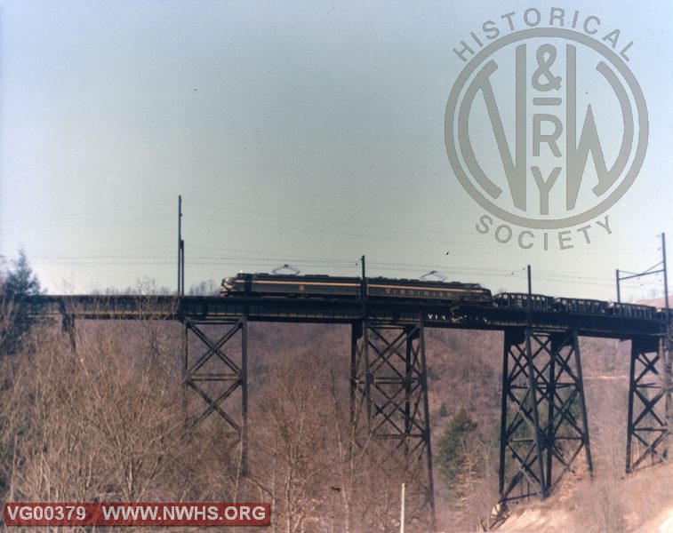 VGN  EL-2b set on trestle at Garwood, WV