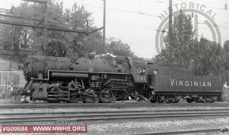 VGN Steam Locomotive 0-8-0 Class SB #241 Roanoke, VA