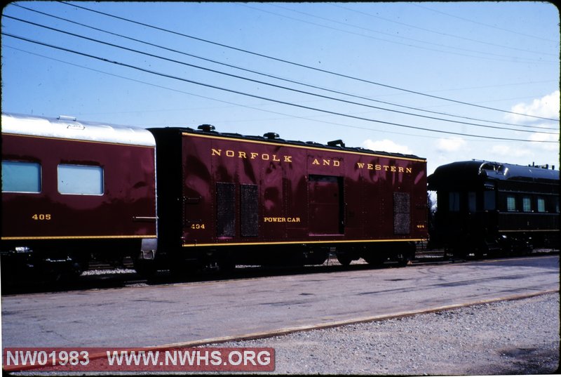 Power Car #404,3/4 View,@ Norfolk,VA