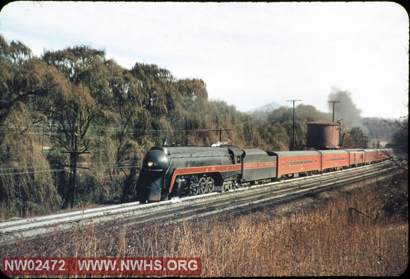  Class J #611,Left 3/4 View with westbound Arrow, Color, at Villamont