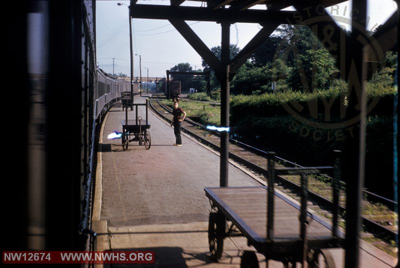 View from passenger train at Kemper St, Lynchburg
