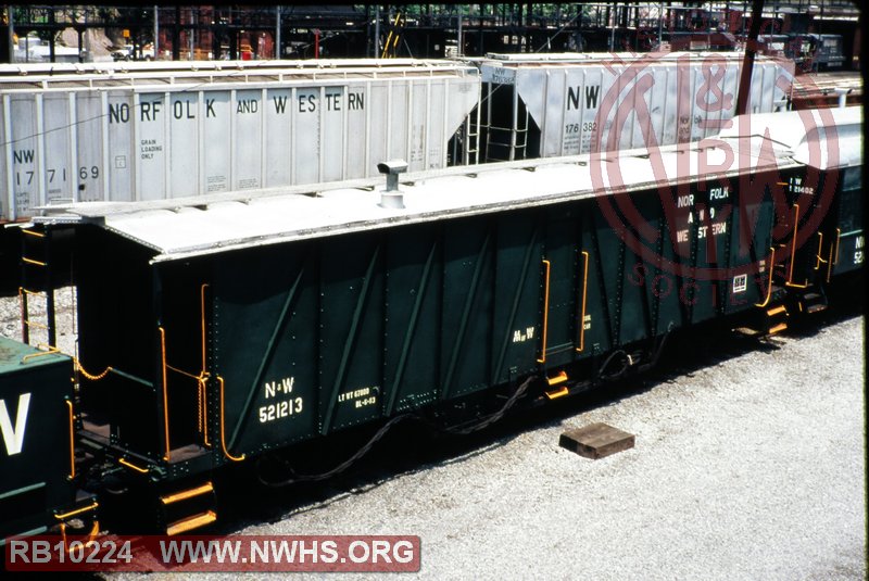 N&W Box, Tool #521213 at Bluefield, WV